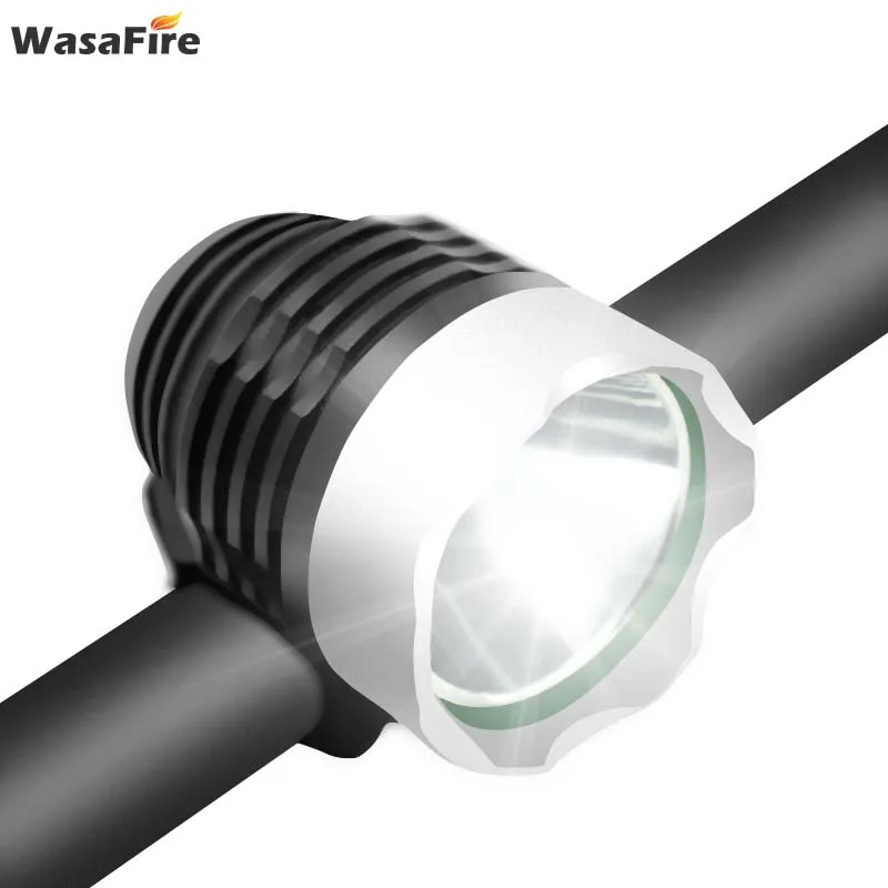 

WasaFire Waterproof USB Bike Light 2000LM XM-L T6 LED Front Bicycle Headlight Lamps for Cycling No Battery