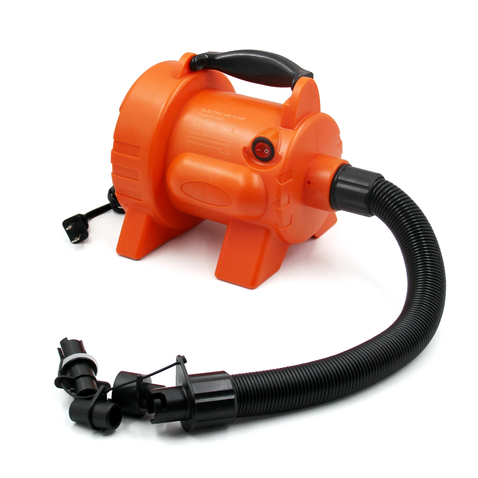 Электрический воздушный насос 800 Вт с 3 различными насадками автоматический