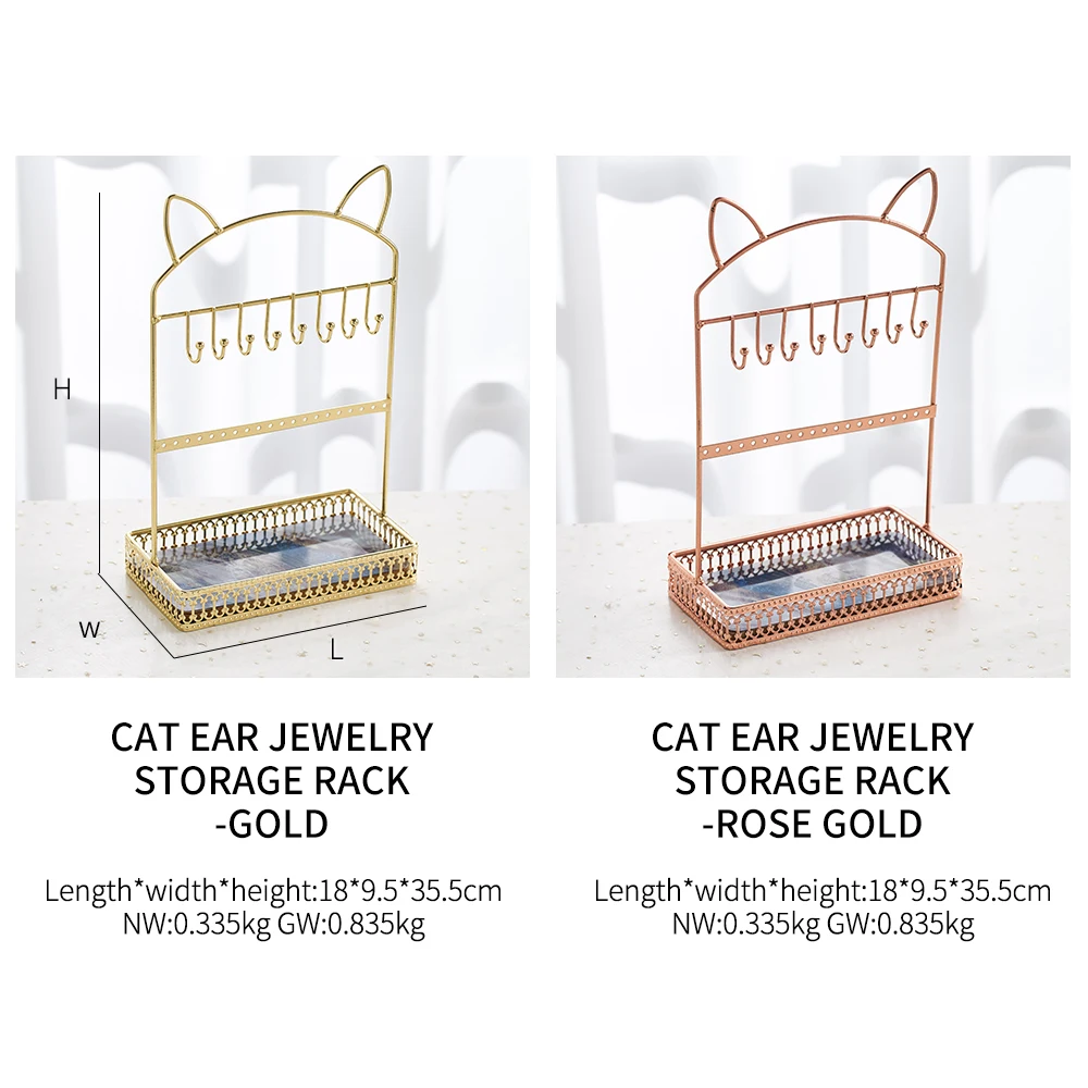 

Nordic Jewelry Stand Earrings Necklace Bracelet Ring Holder Jewelry Shelf Organizer Desktop Decoration Jewelry Storage Display