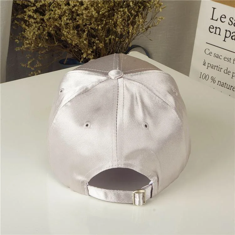 Бейсболка Мужская/женская из шелкового сатина летняя в стиле хип-хоп | Аксессуары