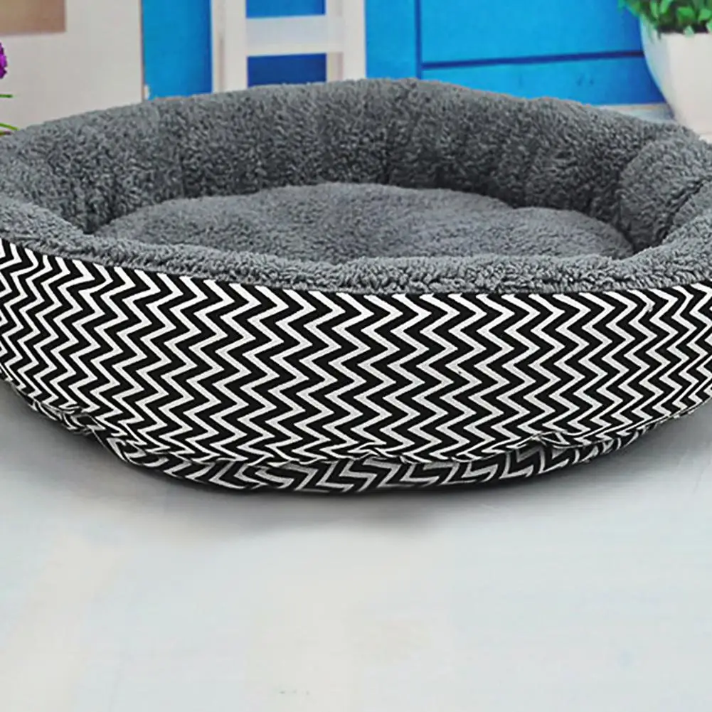 Мягкая фланелевая круглая теплая кровать для домашнего домика собаки щенка