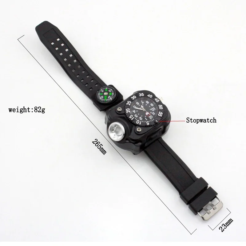 3 в 1 мужские водонепроницаемые светодиодные светильники для наручных часов |