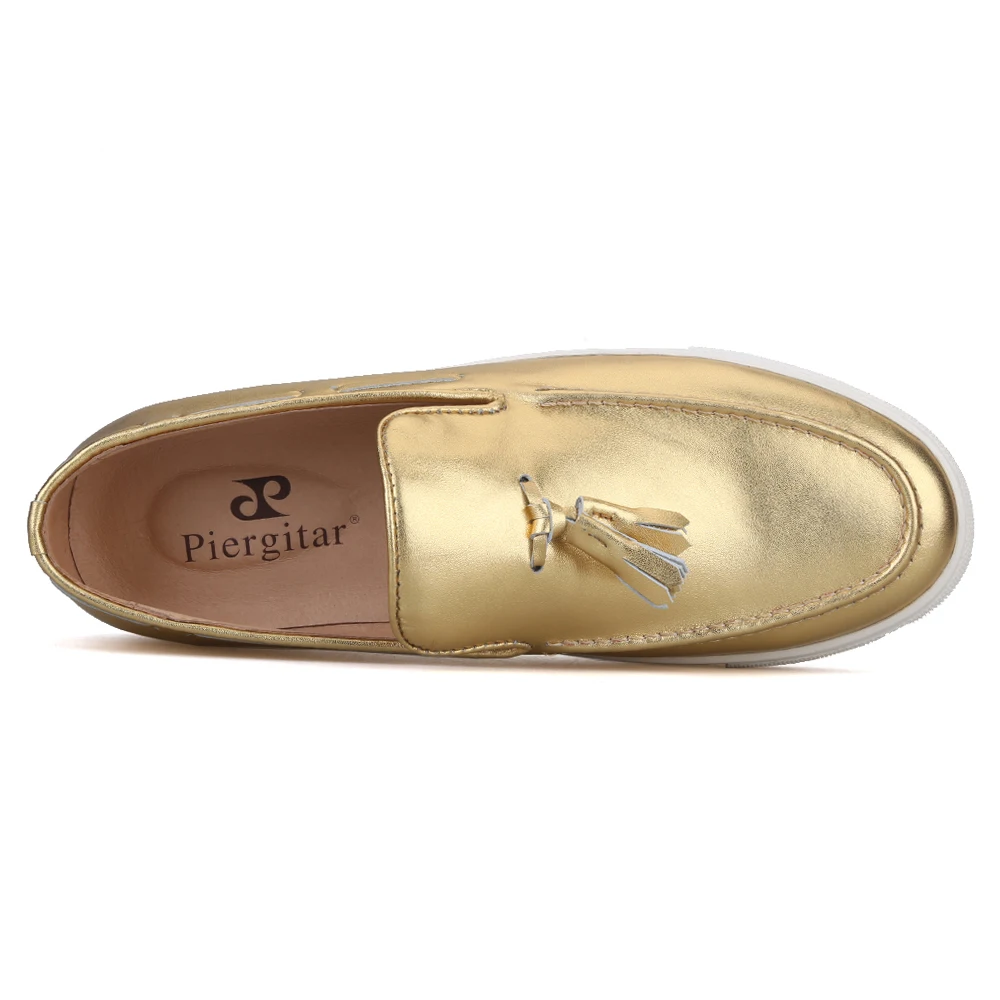 Кроссовки Piergitar мужские из натуральной кожи повседневная обувь ручной работы с