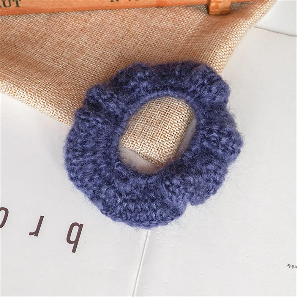 Новое поступление модная шерстяная вязаная эластичная резинка для волос женщин