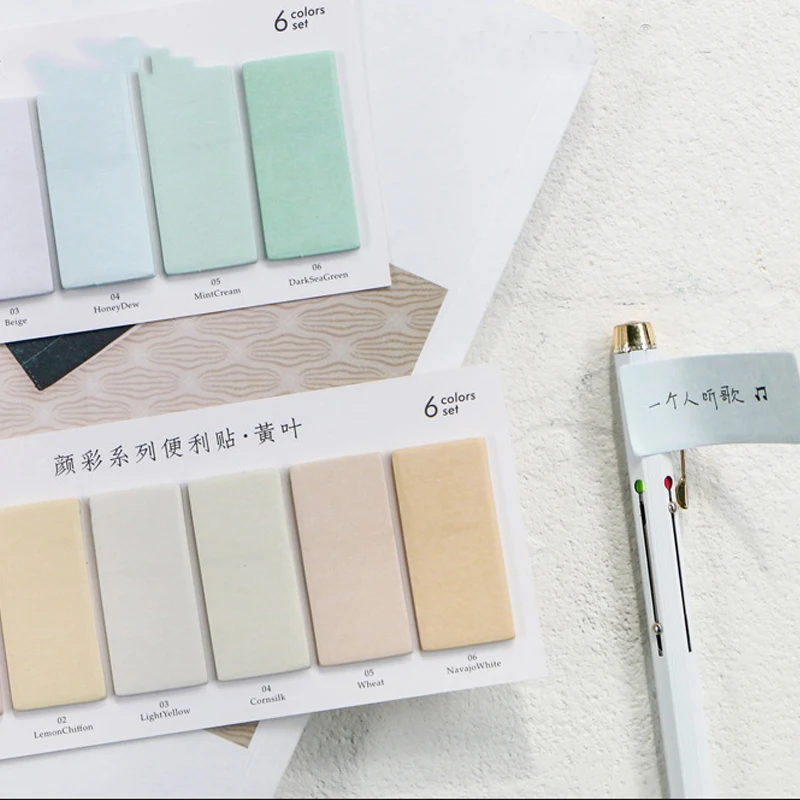 120 Sheets Creative Colorful Memo Pad Sticky Notes Paper Index Bookmark Notebook Stationery School Office Supplies |