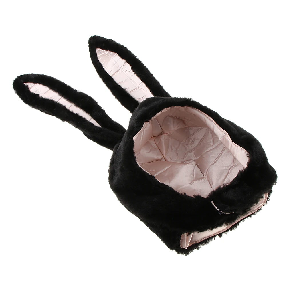 Плюшевый кролик с ушами шапка капюшон ушанка заячьими ушками шляпа вечерние