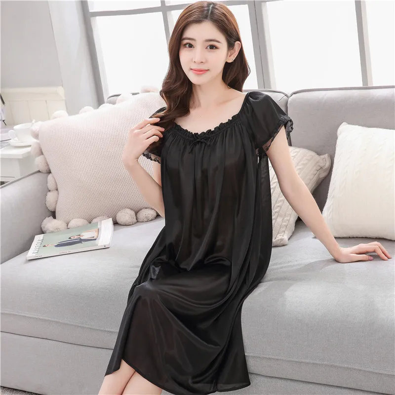 2020 Летняя женская пижама средней длины из вискозного волокна большого размера с