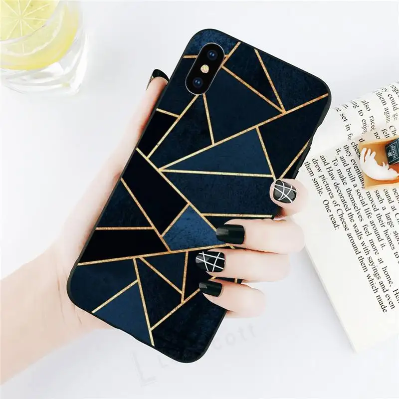 

Geometric Marble Texture pattern Phone Case for iPhone 11 12 pro XS MAX 8 7 6 6S Plus X 5S SE 2020 XR