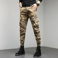 high quality khaki casual pants men military tacticalc joggers camouflage safari style pants multi pocket fashins army trousers