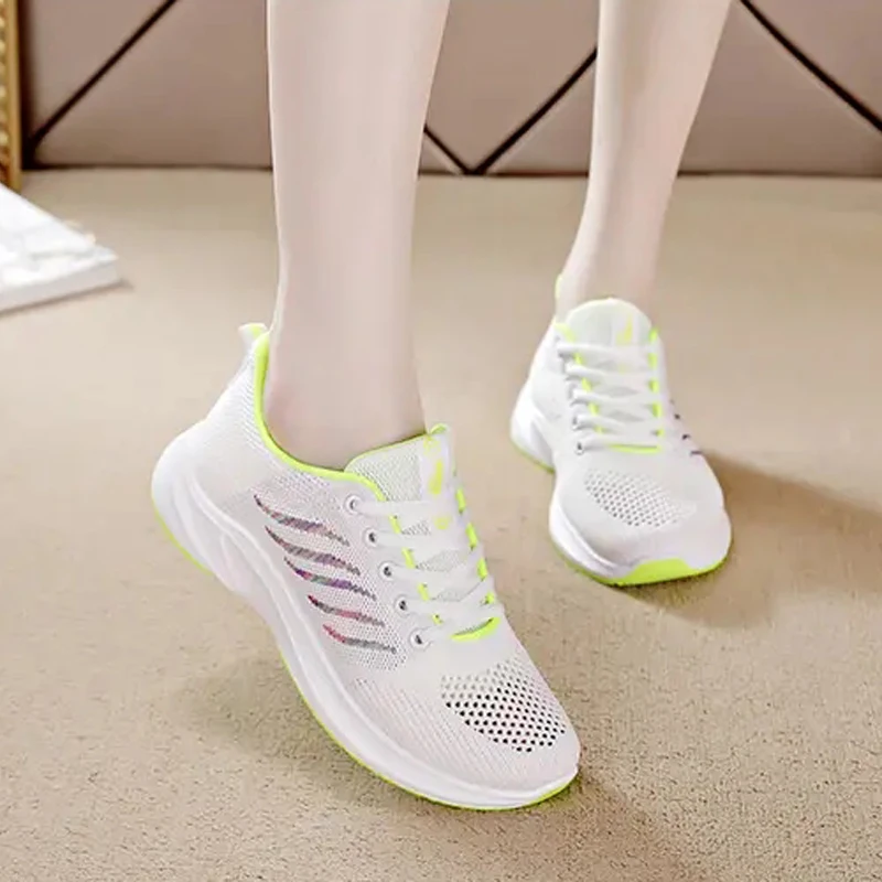 

Woman Casual Shoes Fashion Sports Outdoor Mesh Breathable Walking Shoes Comfortable Soft Non-slip Jogging Snekers Size35-40