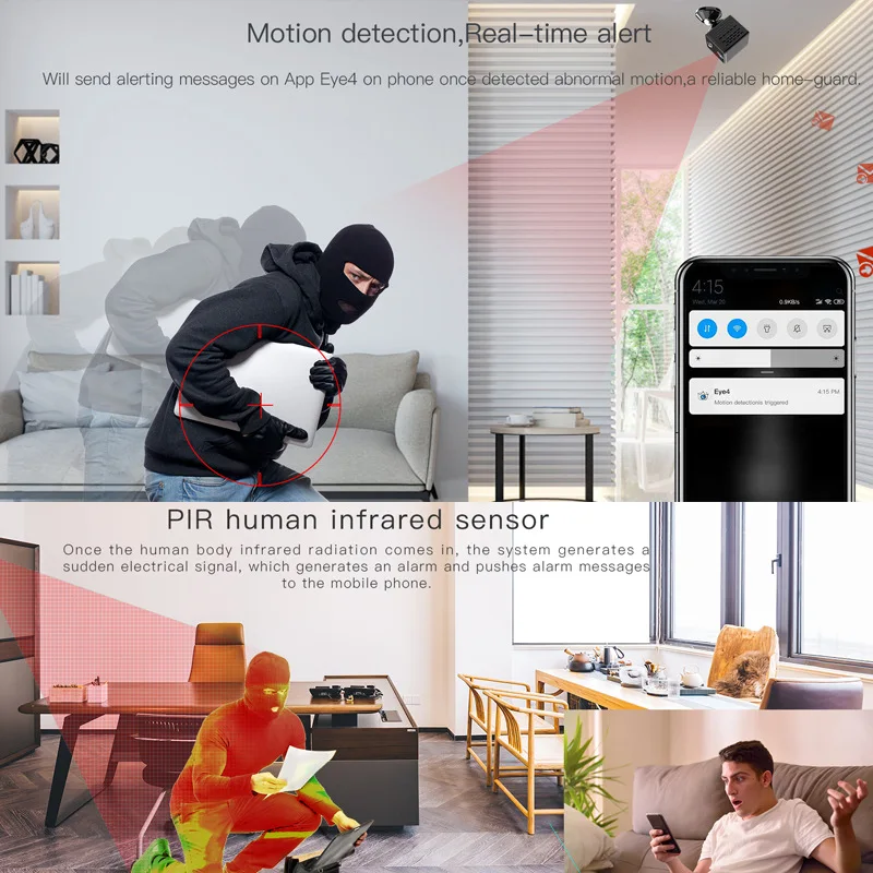 Мини-камера Vstarcam 2022 P Wi-Fi 1080 мАч ИК | Электроника