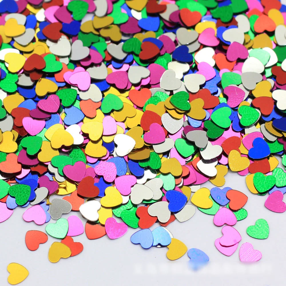 100 г 4 мм Heart Shap блестки для рукоделия креативные Детские ручной работы раннее