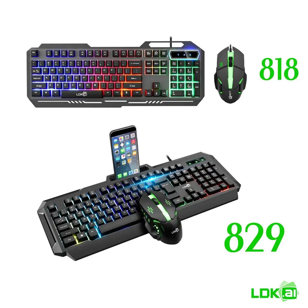 

NEW Mechanical Keyboard RGB LED Backlight Plug And Play Colorful Lamp 104 Keyboard Ergonomic Design Waterproof Gaming Keyboard