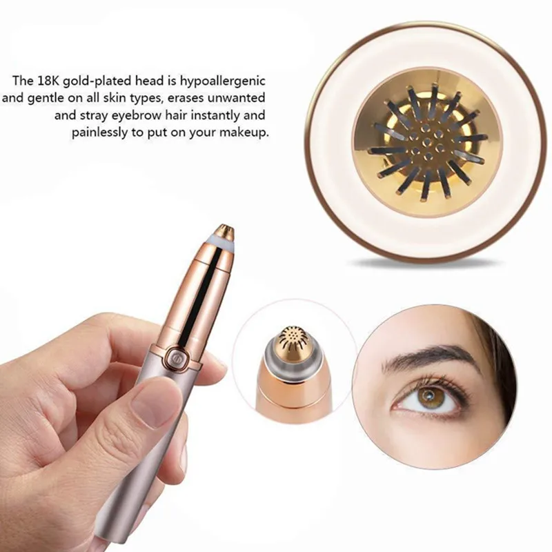 2019 USB перезаряжаемый портативный мини электрический триммер для бровей губ лица