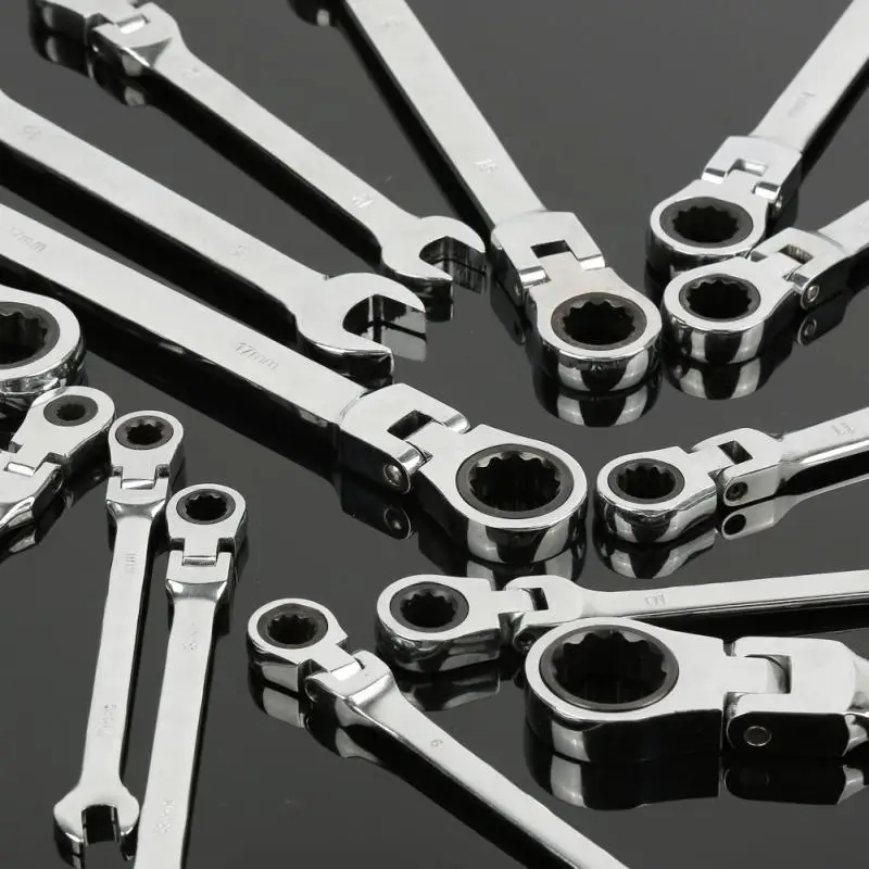 Набор гаечных ключей с храповым механизмом комплект комбинированных