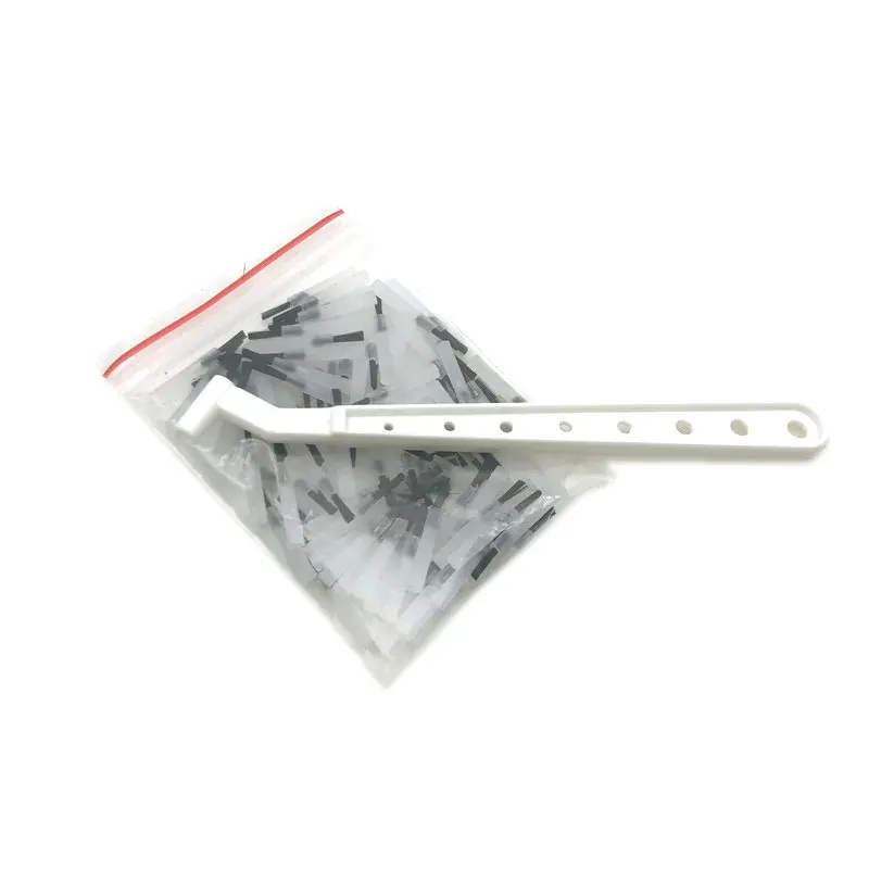 Зубные 100 шт надежные одноразовые композитные щетки с 1 ручкой щетки|Отбеливание