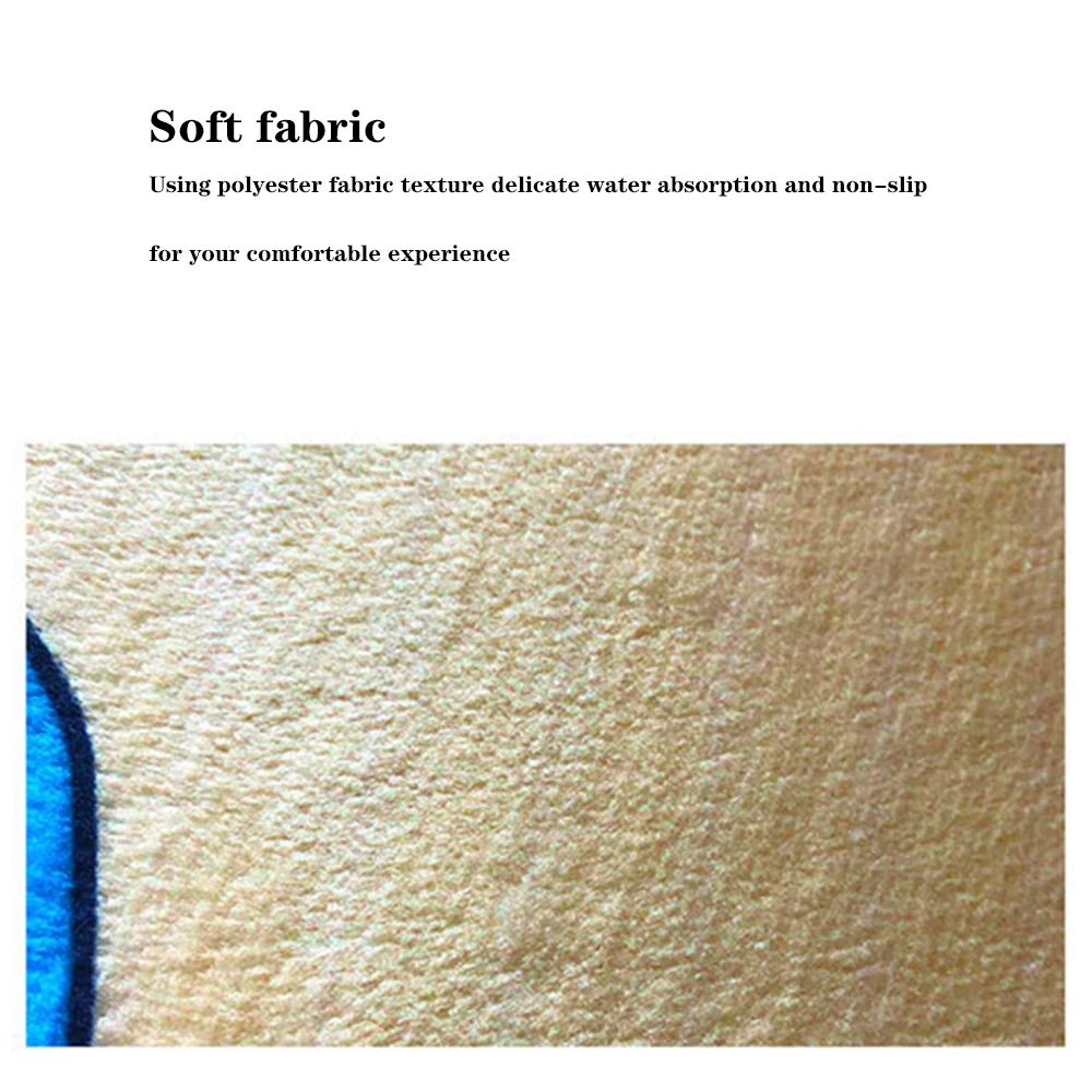 Фланелевый коврик с принтом автомобиля бытовой для ног противоскользящий