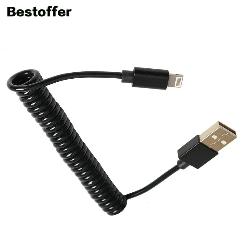 USB 2 0 A папа для iPhone 8P Мужской весенний зарядный кабель передачи данных |