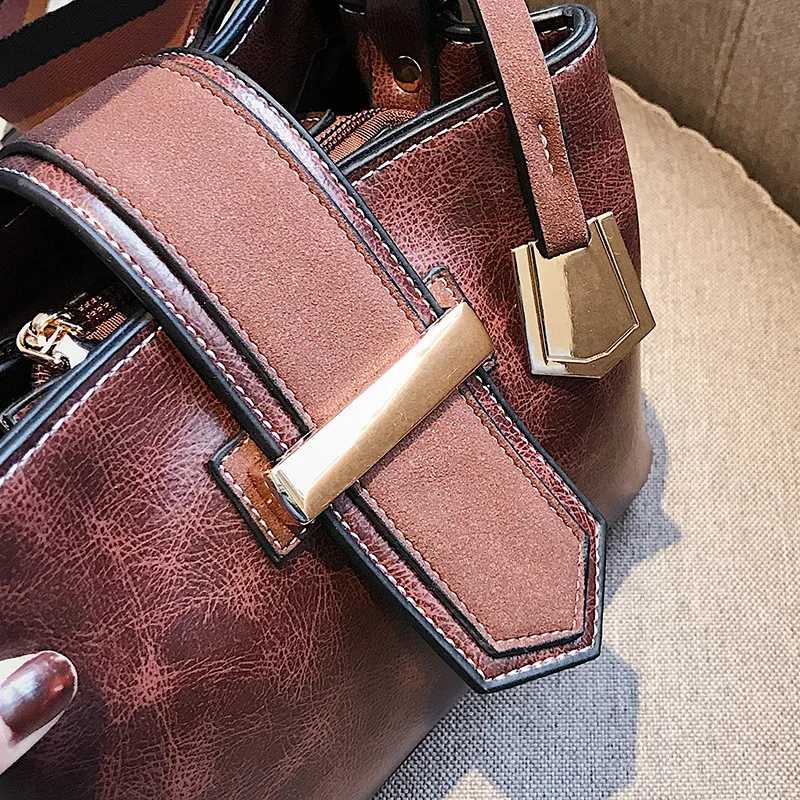 Vintage Luxury Bag New Handbags for Women 2019 Female Brand Leather Shoulder Handbag Lady Crossbody Messenger Bags Casual | Багаж и сумки