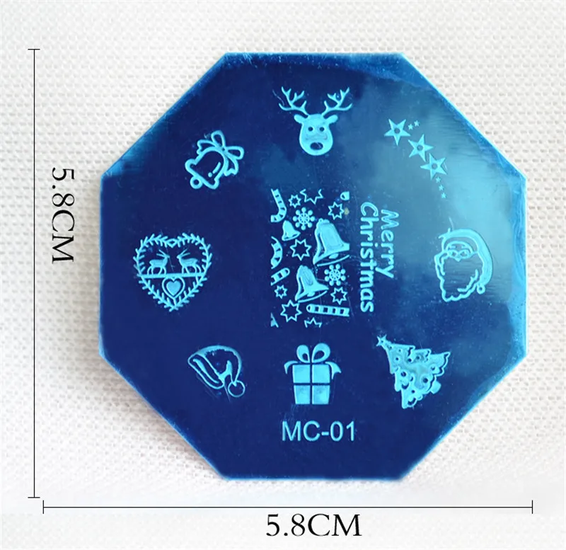 Штамповочные пластины Kalvaro для ногтей 3 типа маникюрная печать изображения