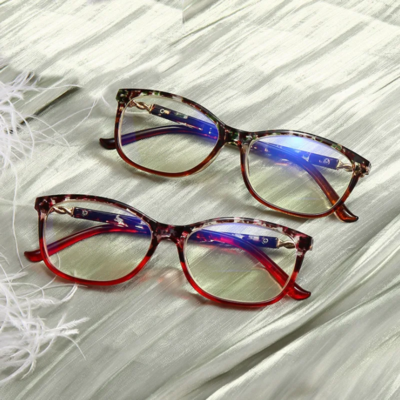 

2019 fashion elegant anti-blue reading glasses men Ultralight colorful gorgeous reading glasses women presbyopic eyewear