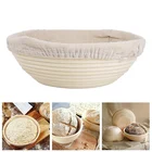 Плетеная корзина из натурального ротанга для ферментации, Загородная багета, корзины для приготовления французского хлеба, корзины для теста с тканевой подкладкой