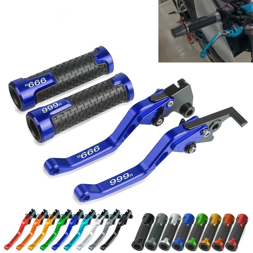 

999r Brake Handle Clutch Levers Motorcycle Thruster Grip For Ducati 999 R 2003 2004 2005 Handbrake Bar With Handlebar Grips
