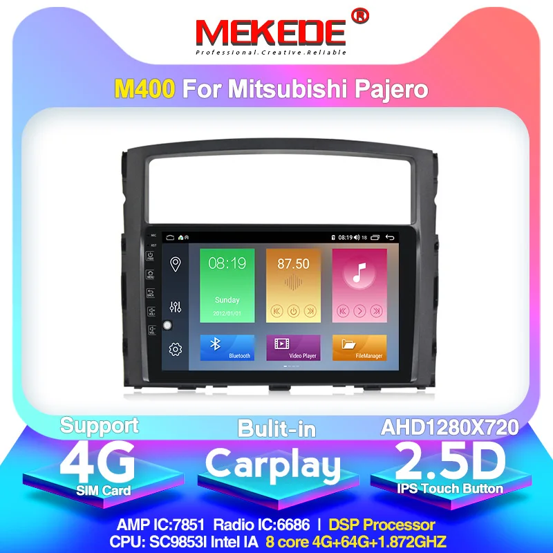 Android 10 0 поступление! Mekede Автомобильный мультимедийный плеер авторадио для Mitsubishi