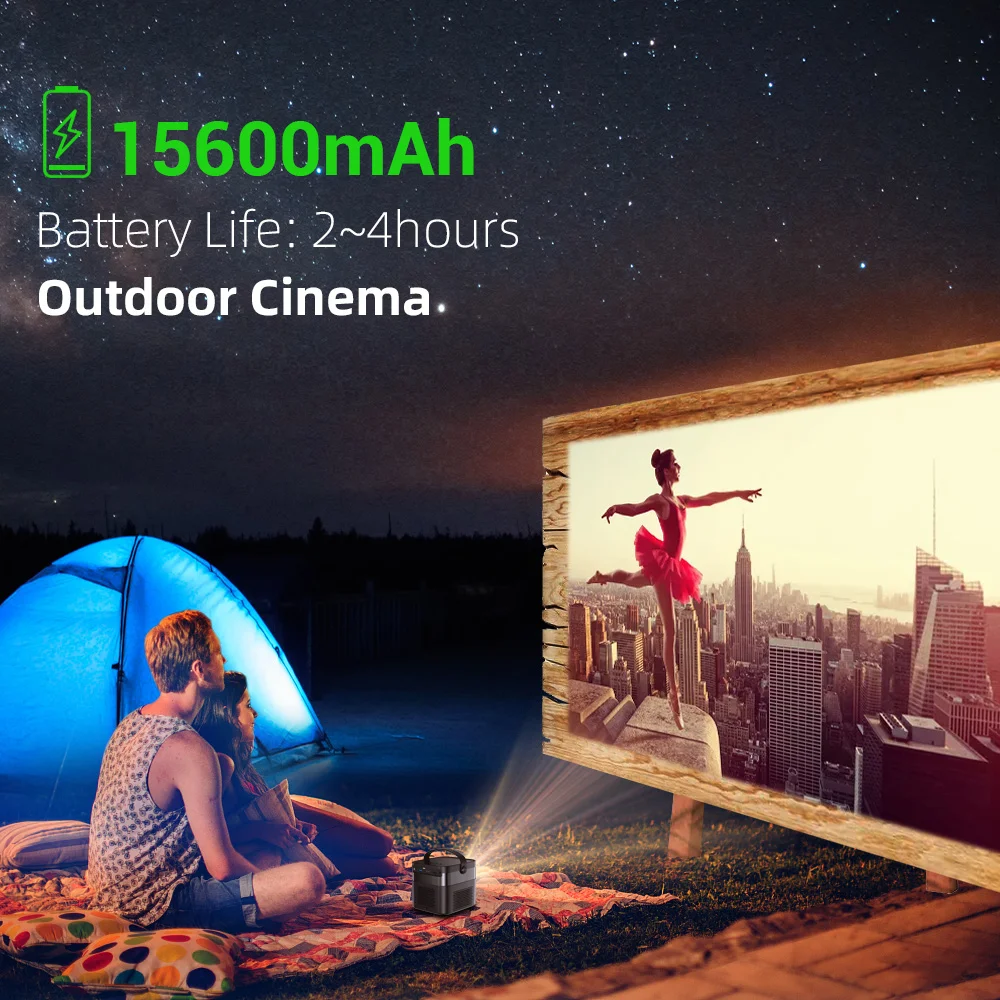 Портативный 3D-проектор BYINTEK U70 300 дюйма Android Wi-Fi 1080P |