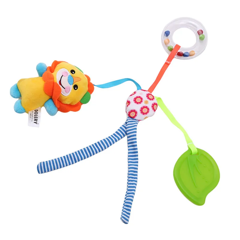 

Baby Crib Hanging Stroller Rattle Appease Music Toy cute animal handbell Newborn Infant Development Toy Kids Gifts