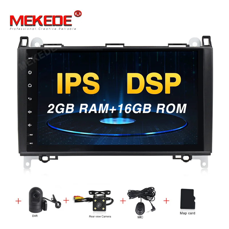 CAR DVD CAMERA DVR Ips DSP Android 9,0 4G 8 ядерный Автомобильный gps для Benz Sprinter B200 W209 W169 W245 B170 Vito W639 dvd-плеер стерео радио аудио - Цвет: CAR DVD CAMERA DVR