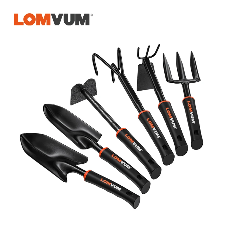 

LOMVUM Мини садовые инструменты для детей вилка грабли Лопата мотыга ручной садовый инвентарь для прополки садовый инструмент. s завод набор с...