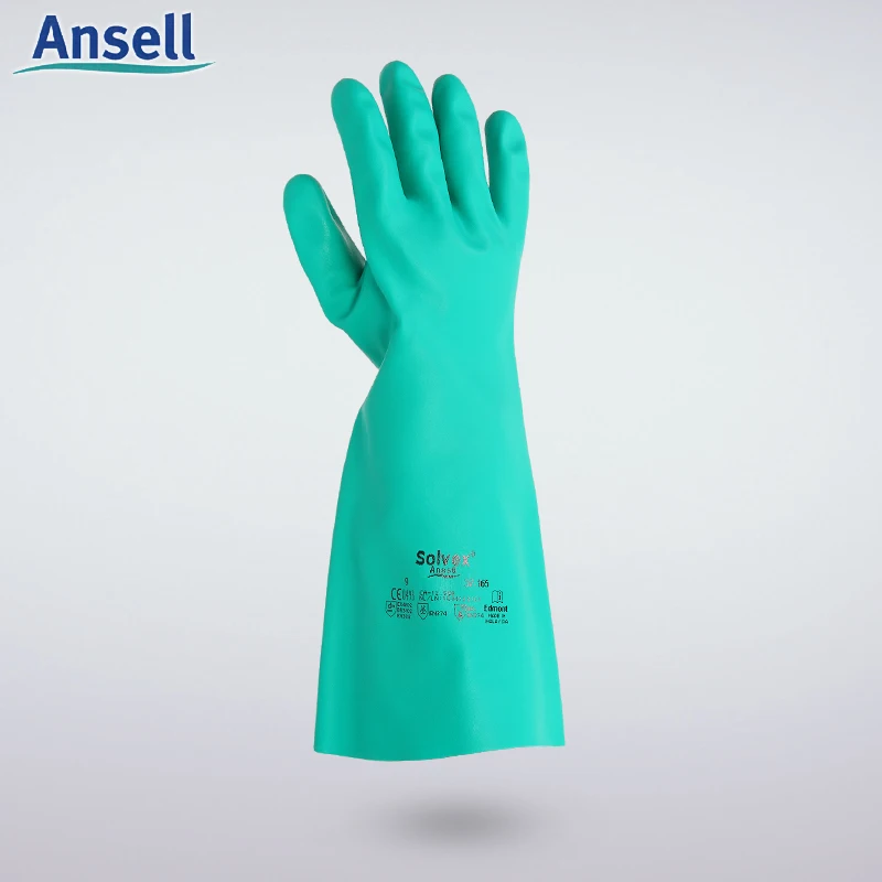 37-165 acid and alkali resistant nitrile rubber gloves lengthened thickened protective household | Дом и сад