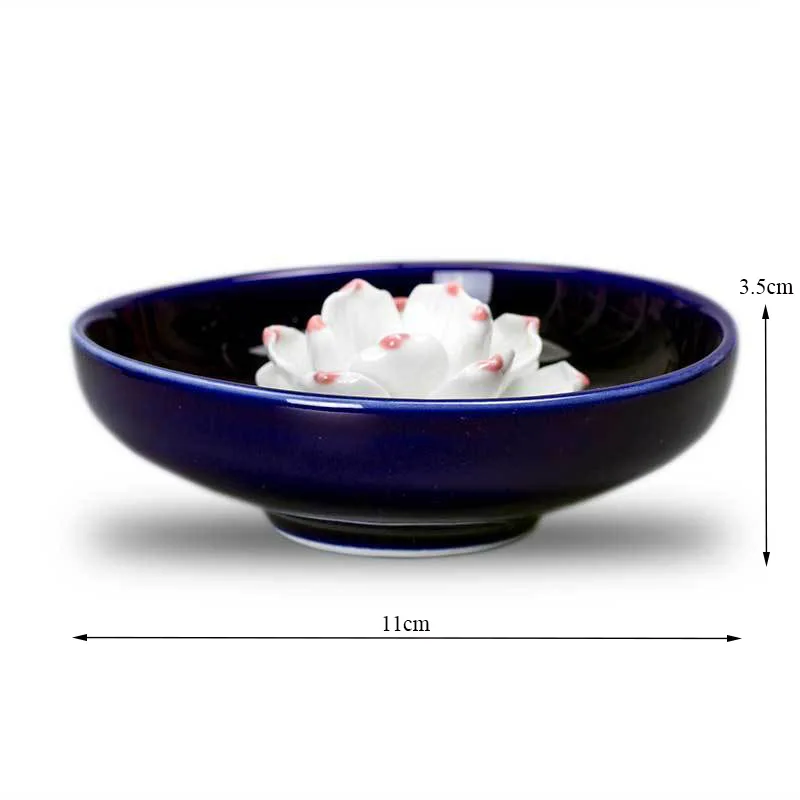 Керамическая курильница ручной работы держатель для благовоний лотос Ловец