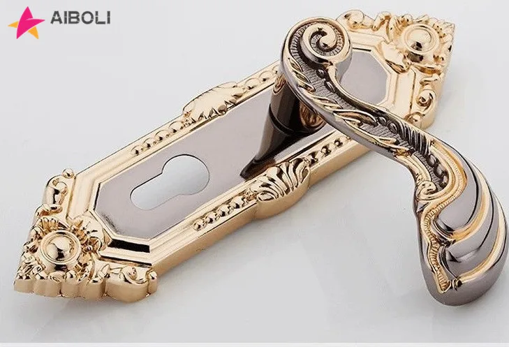 Замок дверной из цинкового сплава бесшумная ручка для межкомнатных дверей с