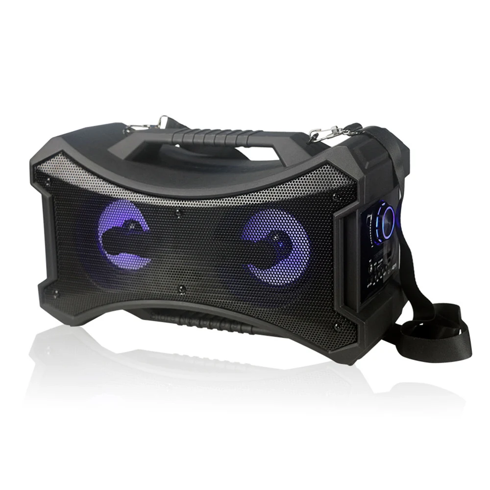 Супер бас Портативный беспроводной bluetooth сабвуфер с микрофоном/TF/USB/FM радио