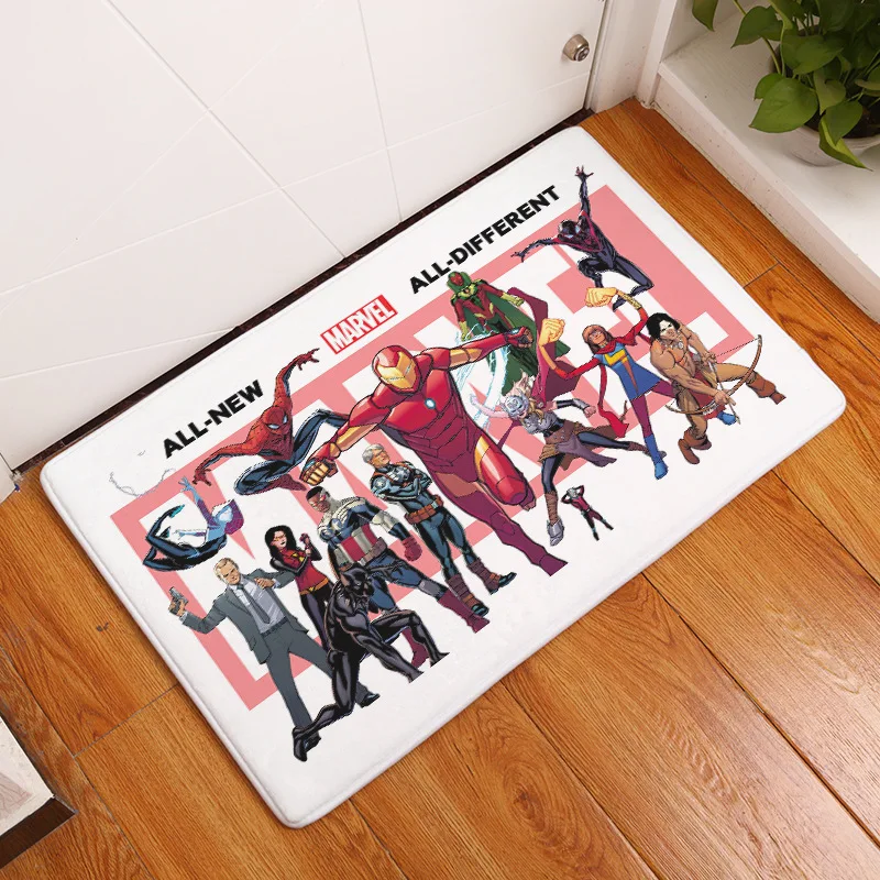 Мультяшный супергерой Marvel Коврик для пола кухонный дверной проем нескользящий ковер кровать гостиная домашняя кухня напольный околодверный коврик