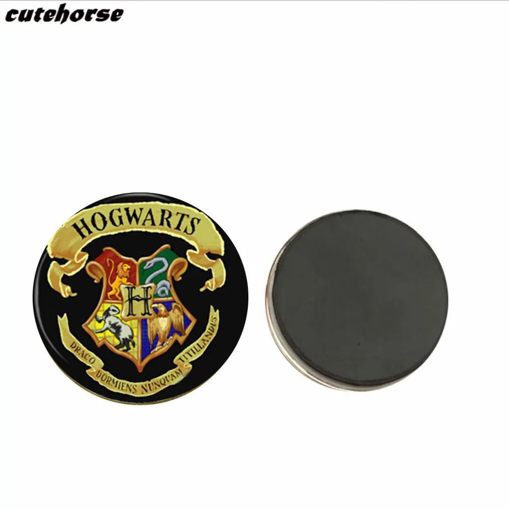 Harri Potter серии магниты на холодильник креативные Хрустальные стеклянные магнитики диаметр 25 мм магнит на холодильник стикер