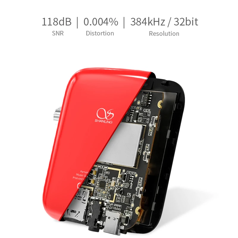 Портативный музыкальный MP3 плеер SHANLING Q1 ES9218P Hi Res Bluetooth HIFI DAP USB DAC DSD AMP LDAC APTX 32 бит/384