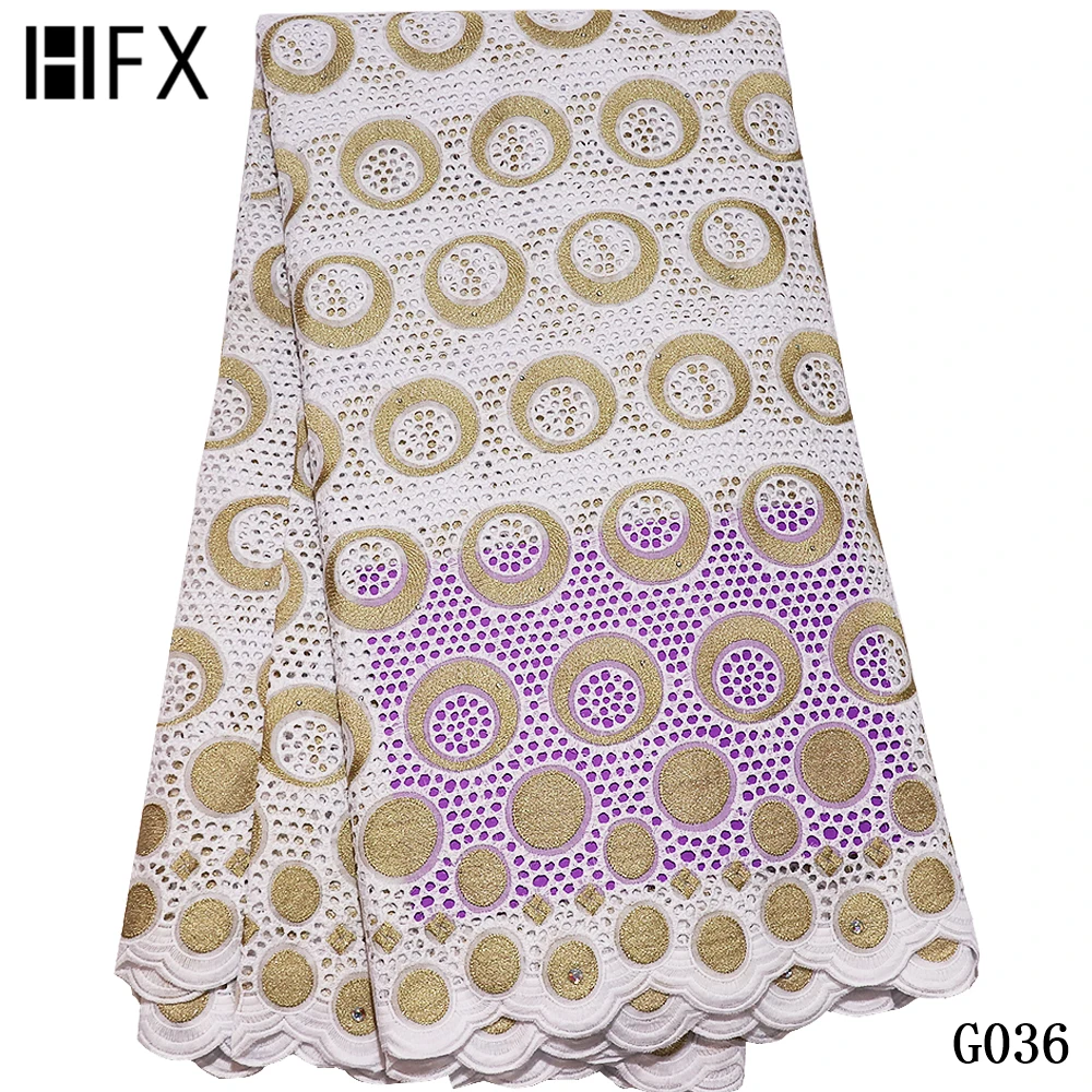 HFX африканская нигерийская сухая кружевная ткань швейцарская вуаль кружева в