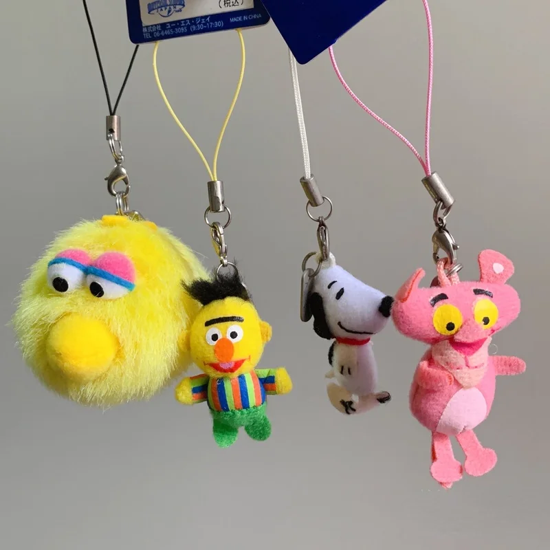 

Cartoon USJ Pink Panther Snoppy Figure Model Plush Doll Pendant Ornaments Bag Accessories Couple Birthday Present