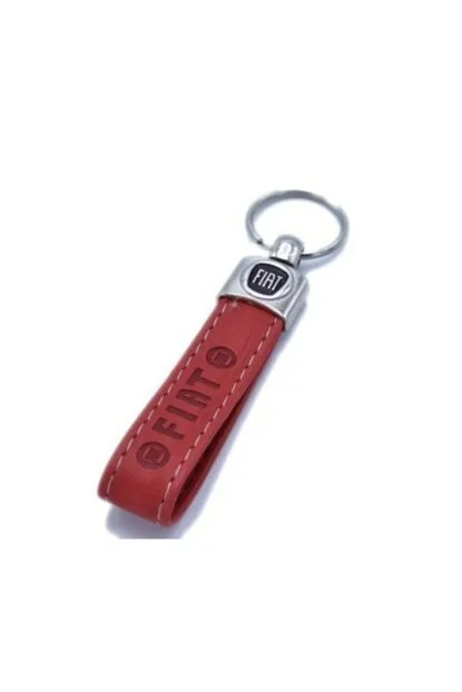 

Red Leather Keychain For Fiat Doblo Fiorino Albea Linea Egea Uno