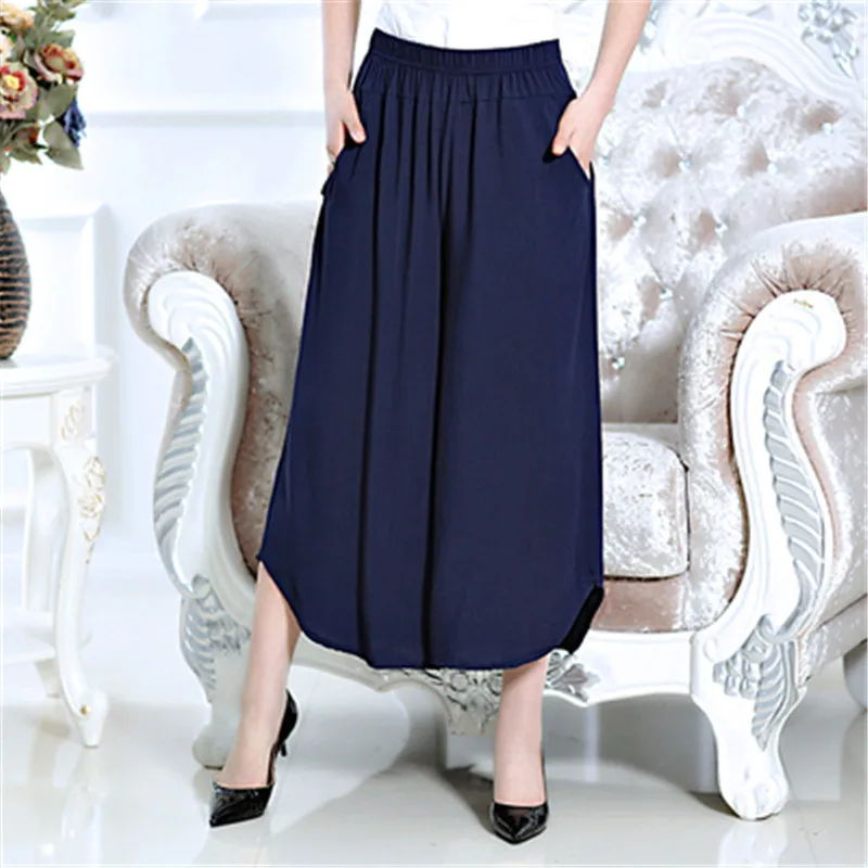 Летние тонкие удобные брюки из хлопка и льна женские Брендовые с широкими