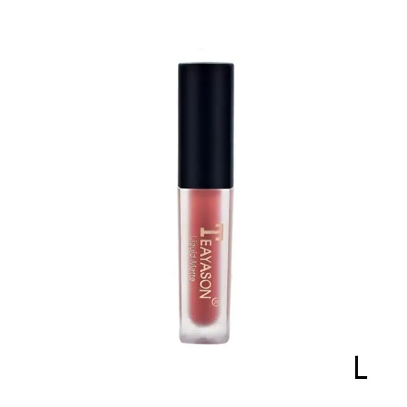 Матовая губная помада для красоты макияж стойкий Labiales красный, Матовый жидкий водостойкий макияж блеск для губ - Цвет: L
