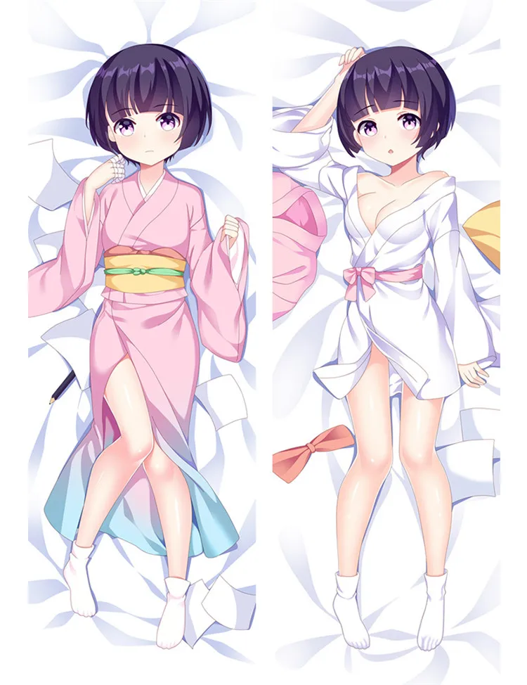 Anime Eromanga Sensei Body Pillow Cover Case Sexy Girls Decorative Pillowcase Peach Skin 2 Way Throw Otaku case gift | Дом и сад