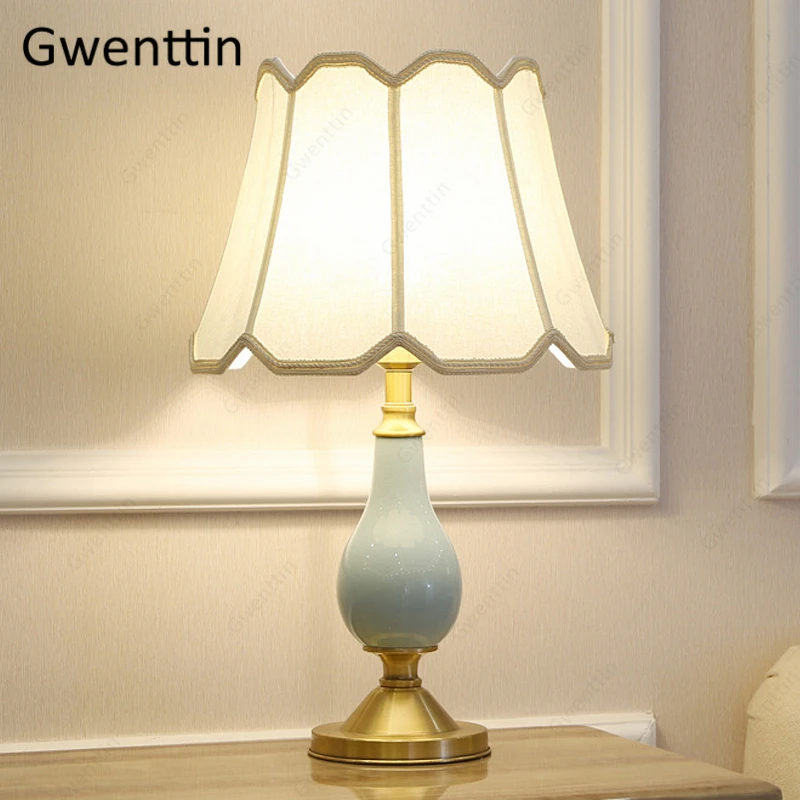 Керамические настольные лампы для гостиной прикроватная нордическая домашний