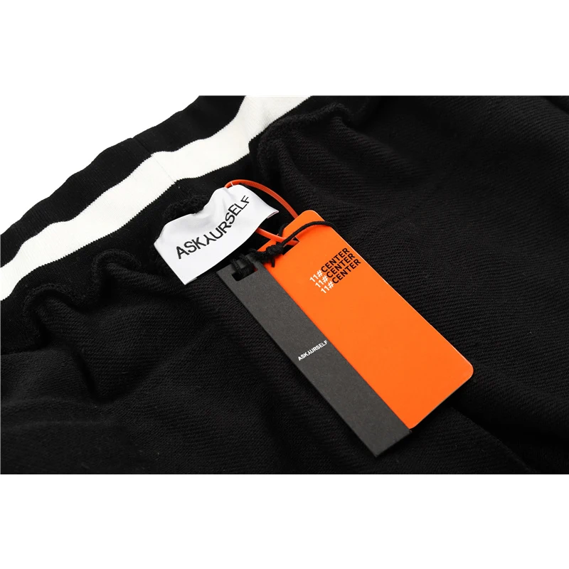 Шорты Askyurself мужские и женские повседневные короткие штаны с кулиской черные