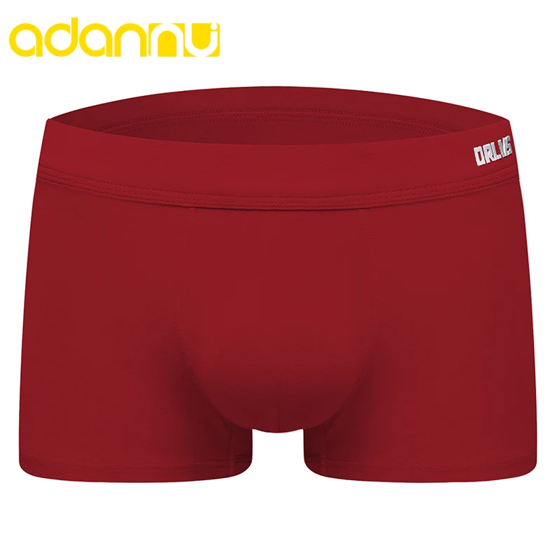 Бренд ADANNU боксеры шорты мужские нижнее белье короткие модные боксерские трусы