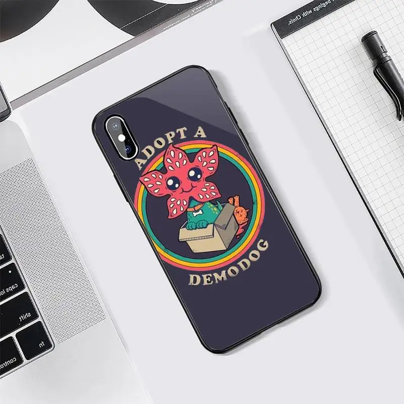 

American TV Stranger Things Horror Phone Case Tempered glass For iphone 5C 6 6S 7 8 plus X XS XR 11 PRO MAX