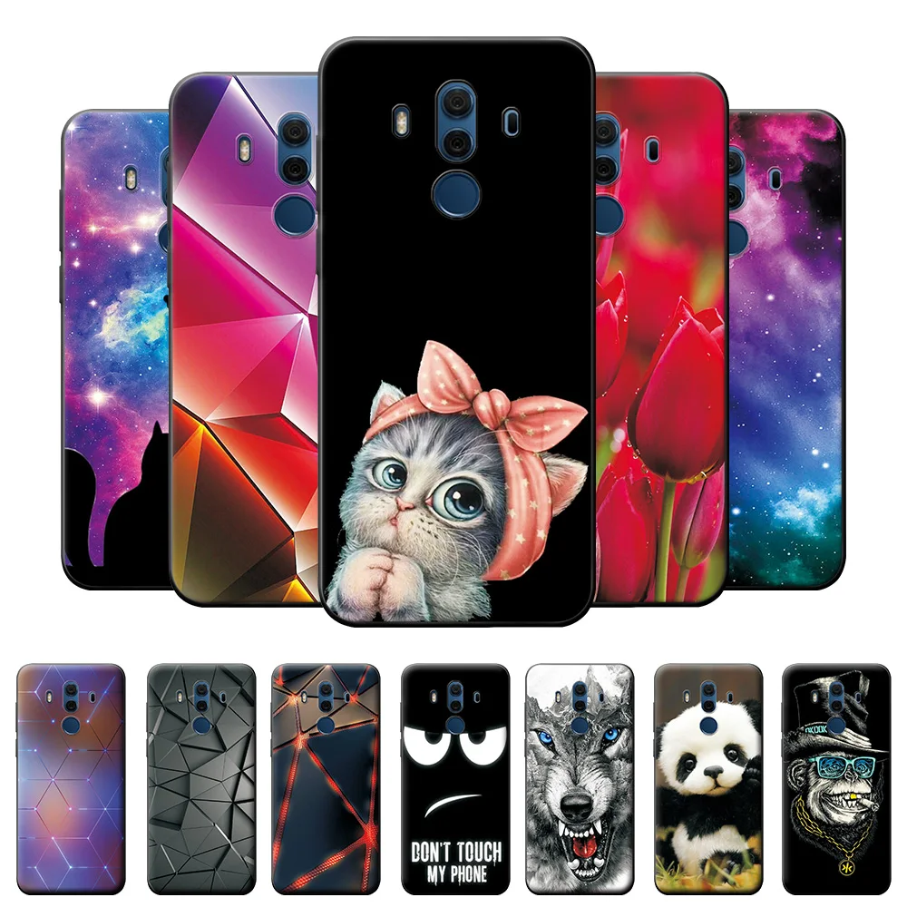 case for huawei mate 10 pro case on mate 10 pro mate10 pro fashion soft tpu silicone phone case for huawei mate 10pro back cover free global shipping